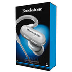 Brookstone AirFlex Athletic Wireless Bluetooth Headphones - White-Keep the noise out and the music in with cVc noise cancelling technology