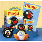 MarTUBE Pingu Cartoon Bluetooth Speaker with Shaking Head Feature - Blue/White-Includes gift box, poster, handwritten cards, storage box, charging cable, and manual