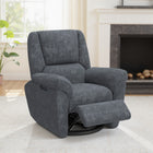 HOMCOM Power Recliner with Upholstered Seat and USB Ports - Dark Grey-Integrated footrest enhances comfort for lounging or napping  