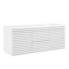 Modway Render 48" Double Sink Compatible Bathroom Vanity Cabinet - White-Mid-Century Modern Vanity