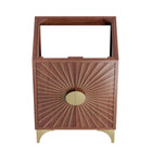 Modway Daylight 24" Bathroom Vanity Cabinet - Walnut-Solid Mango Wood
