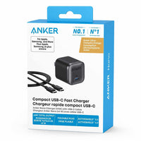 Anker Nano 45W Charger with USB-C Cable - Black-Supports PPS and Samsung Super Fast Charging 2.0. Equipped with PowerIQ 3.0 technology to deliver optimized charging to virtually any mobile device. Also supports Programmable Power Supply (PPS) for compatibility with Samsung Super Fast Charging 2.0.