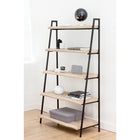 Gry Mattr Live Edge Bookshelf - White Oak/Black-Assembly required