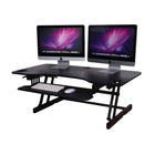 Rocelco 45" Adjustable Desk Riser with Dual Monitor Mount-ADR45 provides an adjustable height from 4.7" to 17.5"