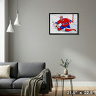 Carey Price Montreal Canadiens Blocker Save - Framed Canvas - 31" x 22"-Ready to hang - arrives fully assembled