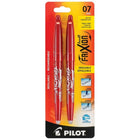 Pilot Frixion Ball Erasable Gel Pens - 0.7mm - Red - 2 Pack-0.7mm point