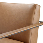 Modway Seg Vegan Leather Accent Chair - Tan-7
