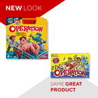 Hasbro Gaming Operation Game-Unpredictable and funny game for kids: when a player hits the sides with the tweezers, kids can giggle as buzzzzz! - the surprising buzzer goes off and cavity Sam's red nose lights up