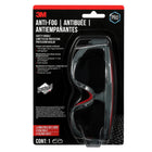 3M Anti-Fog Safety Goggle - Grey & Red Frame-Durable lenses help provide limited protection from light to moderate impact hazards