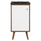 Modway Transmit 18" Bathroom Vanity - Walnut/Black-Mid-Century Modern Vanity