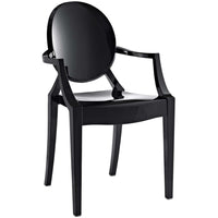Modway Casper Dining Armchair - Black-For Indoor/Outdoor Use