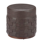 Zuo Filo Ottoman - Espresso-Plush and durable faux leather fabric