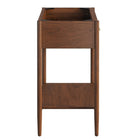 Modway Zaire 36" Bathroom Vanity Cabinet - Walnut-Tapered Legs