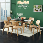 Modway Fathom Dining Chairs - Natural - 6 Pack-Mid-century modern dining chairs