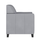 Flash Furniture HERCULES Diplomat Series Grey Leather Chair-Plush Seat and Back