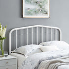 Modway Lennon Metal King Headboard - White-Powder Coated Iron Construction