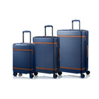 Champs Vintage III 3-Piece Hardside Luggage Set - Expandable - Navy-From the Vintage III Collection