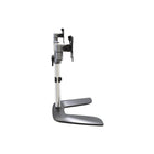 Startech Dual Monitor Stand - Ergonomic Desktop Monitor Stand for up to 32" VESA Displays - Silver-Adjustable set up: Double computer monitor stand w/ cable management clips along the silver arms & center pole to organize cables for a tidy workspace & hold incl. articulation tension adjustment tool