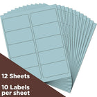 JAM Paper Mailing Address Labels, 2 x 4, Baby Blue, 2 sets of 120 (4052896g)-Size: 4" x 2"