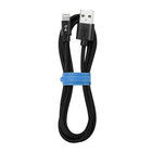 Blu Element Braided Charge/Sync Lightning USB 6ft Black (B6MFIBK)-Works with all USB car and wall chargers