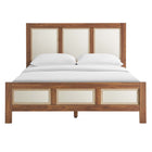 Modway Capri Wood Grain Queen Platform Bed - Walnut-Assembly Required