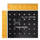 Azar Studio Base Pegboard Floor Stand - 60" x 17" - Charcoal-Fifty black hooks included
