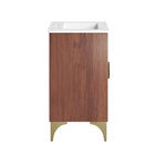 Modway Daylight 24" Bathroom Vanity - White/Walnut-Fixtures Not Included