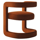 Modway Winslow Performance Velvet Barrel Accent Chair - Rust-Fully Assembled