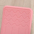 Qaba 32.3" Balance Board, Ended Preschool Learning Montessori Waldorf Toy - Pink-Reasonable radian design can prevent children from pressing their fingers 