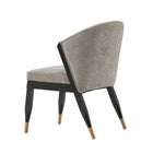 Manhattan Comfort Ola 21.46" Modern Chenille Upholstered Dining Chair - Stone - Set of 2-Commercial Grade Tested with Weight Capacity of 330 lb