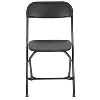 Flash Furniture HERCULES Series 650 lb. Capacity Premium Black Plastic Folding Chair-Plastic Folding Chair
