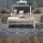 Hudson&Canal Oswin 48"W Rectangular Coffee Table - Alder White-Features easy assembly