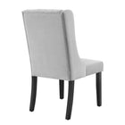 Modway Renew Parsons Performance Velvet Dining Side Chairs - Light Grey - 2 Pack-Assembly Required