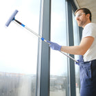 Gritt Commercial Pro Window Washing Cleaning Kit - 14" Squeegee - 14" Washer - 6' Telescopic Pole - 3 Pack-Maximum Pole Length: 6'