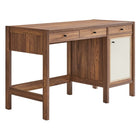 Modway Capri 49" Wood Grain Office Desk - Walnut-Wood Grain Laminate