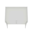 Manhattan Comfort Coney 27.55" Mid-Century Modern Dresser - White-30 Day Limited Manufacturer's Warranty