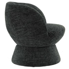 Modway Vesta Chenille Fabric Upholstered Swivel Chair - Carbon Black-Dense Foam Padding