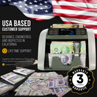 Kolibri Mixed Denomination Currency Counter (CAD/USD) with Advanced Counterfeit Detection-5