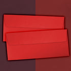 JAM Paper #10 Business Envelopes, 4 1/8 x 9.5, Brite Hue Red Recycled, 1000 Pack (67161B)-Material: paper