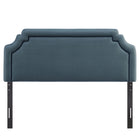 Modway Magnolia Stain-Resistant Performance Velvet King Size Headboard - Cadet Blue/Midnight-Assembly Required