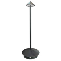 Xtricity Winchester Portable LED Touch Table Lamp - Black-Metal and acrylic lamp body for durability and modern style
