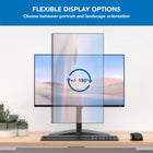 Mount-It! MI-1757 Full Motion Monitor Stand-Screen Rotation: +/-180°, Tilt: +/-45°