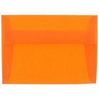 JAM Paper A2 Translucent Vellum Invitation Envelopes - 4.375" x 5.75" - Orange - 25 Pack (PACV619)-Color: Orange Translucent