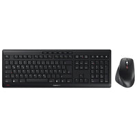 Cherry Stream Desktop Keyboard & Mouse Set - Black -Flat keyboard with CHERRY SX scissor mechanism