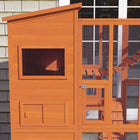 PawHut 76" Outdoor Catio Cat Enclosure - Orange-Multiple access points, including DIY doors that connect indoors for free movement 