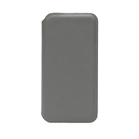 Gry Mattr Genuine Leather Folio Wallet Case for iPhone 6, 7, 8 - Cool Grey-Made of Genuine Leather