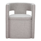 Zuo Papua Dining Chair - Grey-Comfy and durable polyester fabric