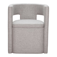 Zuo Papua Dining Chair - Grey-Comfy and durable polyester fabric