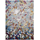 Modway Lavendula Triangle Mosaic Area Rug - 4 ft W x 6 ft L - Multicolored-Geometric Triangle Mosaic Area Rug