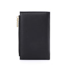 Champs Iconic Slim Wallet - Black-Front Snap closure